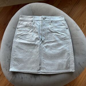 Rag and Bone silver skirt